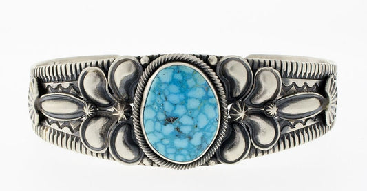 Bracelet en turquoise Kingman Birdseye naturel