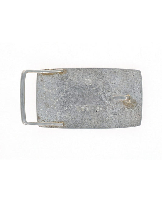Snake Belt Buckle With A Natural Lone Mountain Turquoise Stone