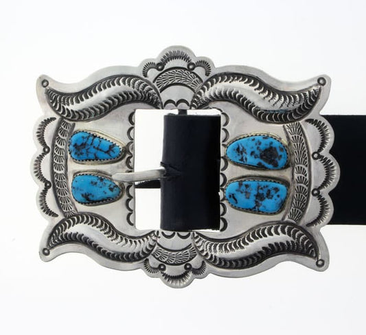 Ceinture concho turquoise libre