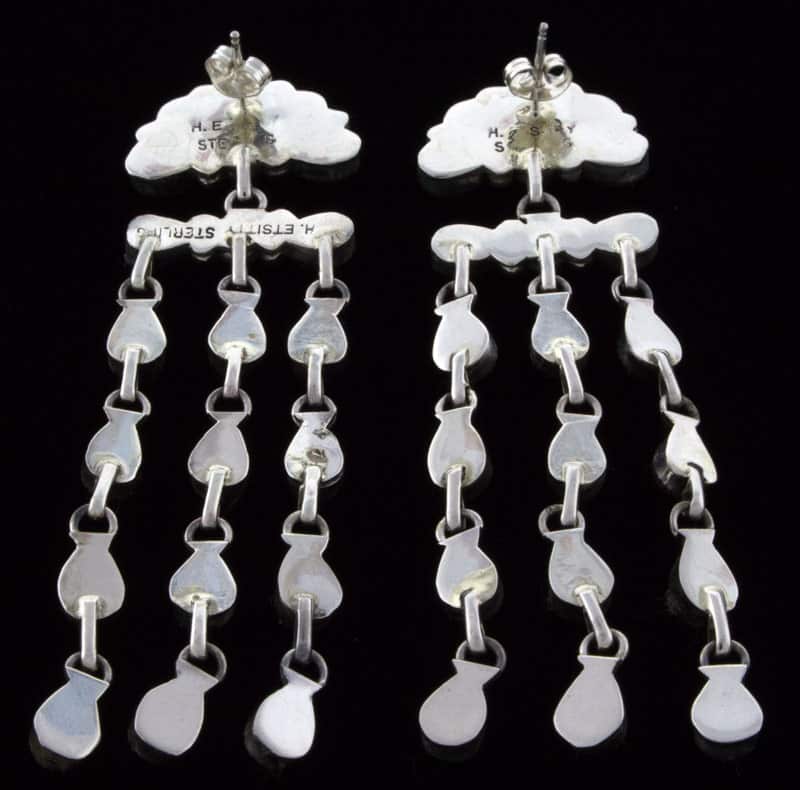 Natürliche Mediterrane Korallen-Chandelier-Ohrringe