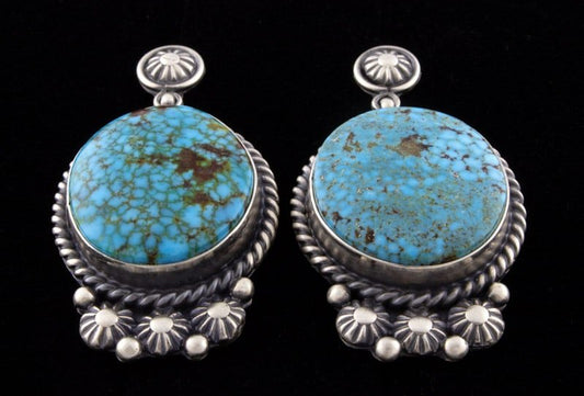 Boucles d'oreilles en turquoise Kingman naturelle