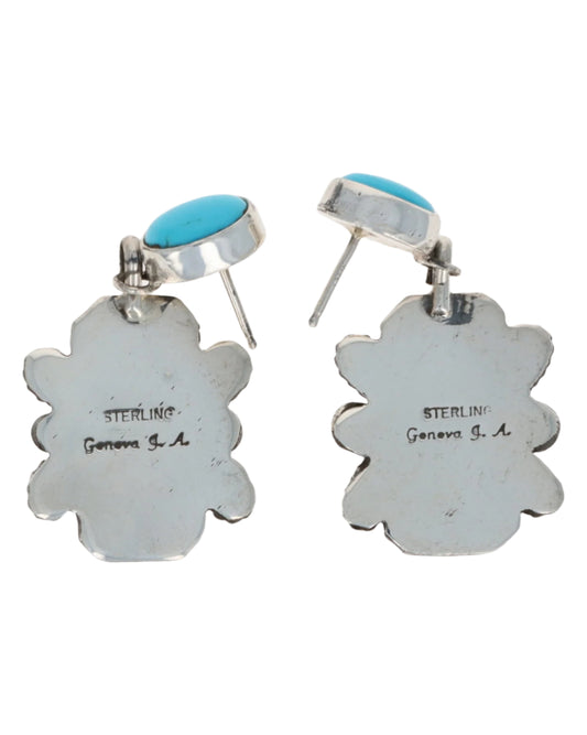 Natural Sleeping Beauty Turquoise Earrings