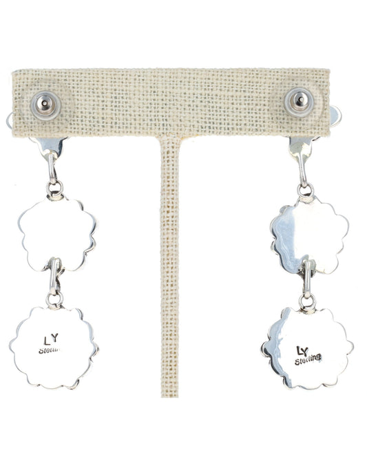 Natural Mediterranean Coral Cluster Earrings