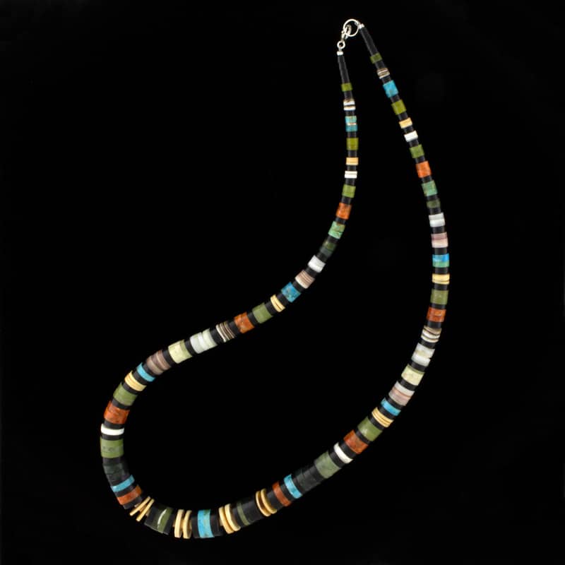 Absolventen-Multi-Color-Heishi-Halskette