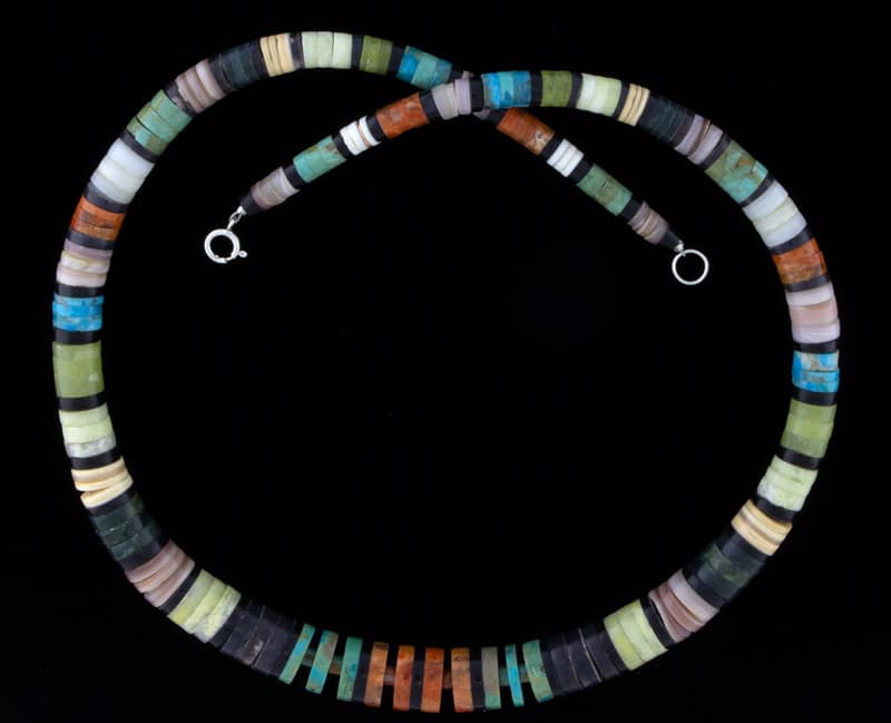 Absolventen-Multi-Color-Heishi-Halskette