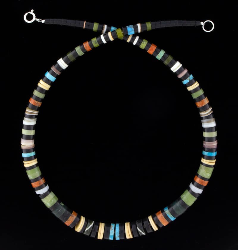 Absolventen-Multi-Color-Heishi-Halskette