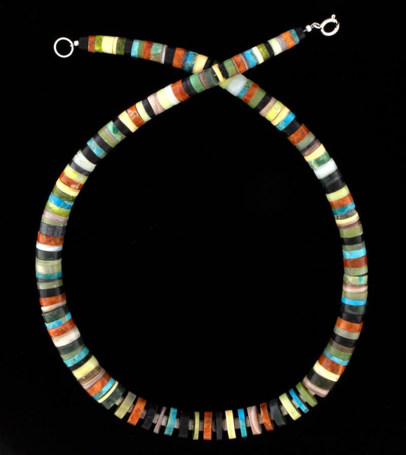 Absolventen-Multi-Color-Heishi-Halskette