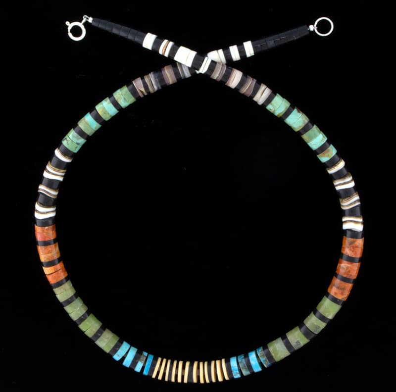 Absolventen-Multi-Color-Heishi-Halskette