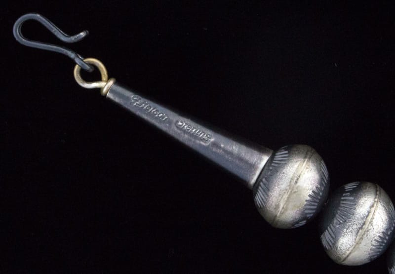 Sterling Silber Perlenkette mit Sonoran Gold Türkis Cluster Anhänger