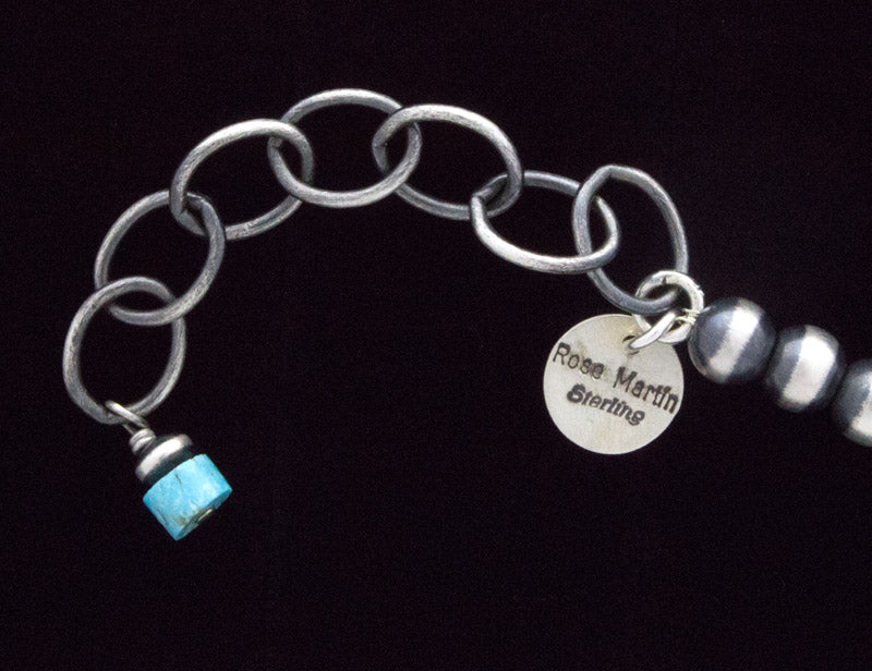 マルチストーンペンダントとマッチするイヤリングが付いたグラデーションスターリングシルバービーズネックレス