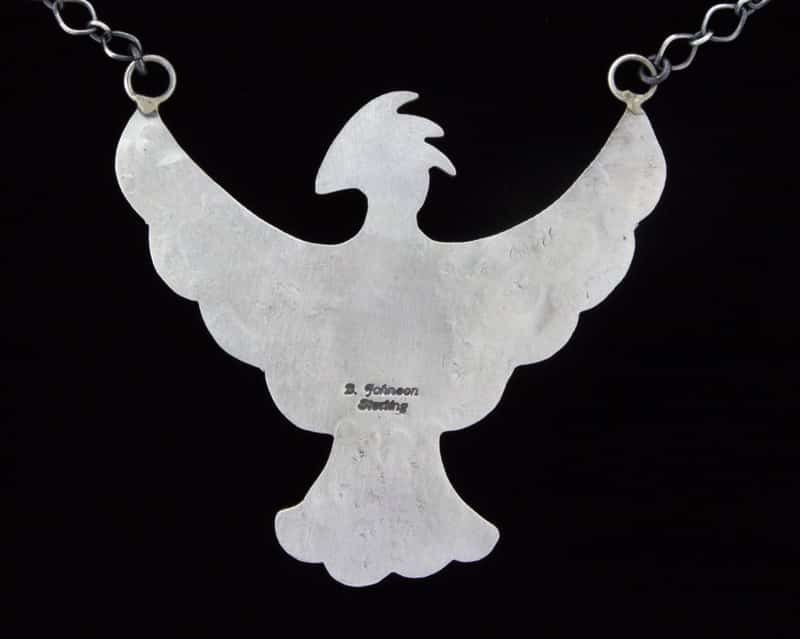 Sonoran Gold Turquoise Raised Wing Thunderbird Link Chain Necklace