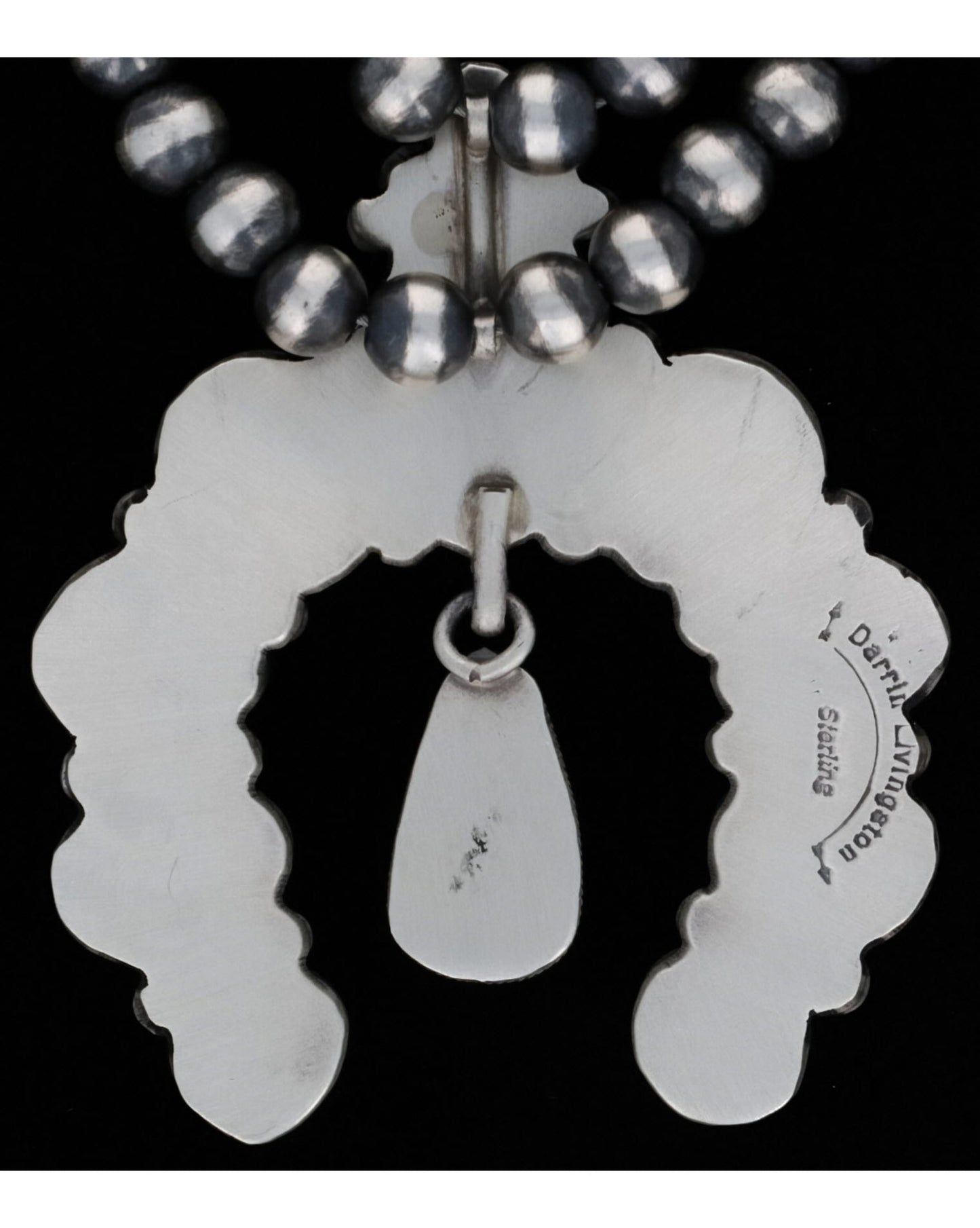 Natural Morenci Turquoise Squash Blossom Necklace With Matching Earrings