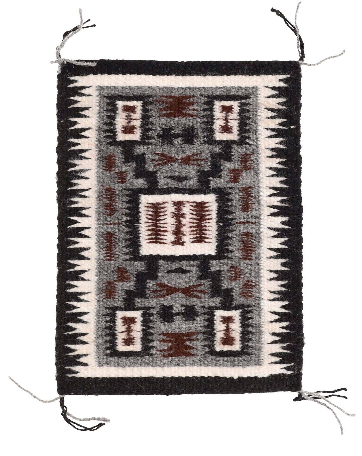 Tapis Navajo à motif de tempête miniature
