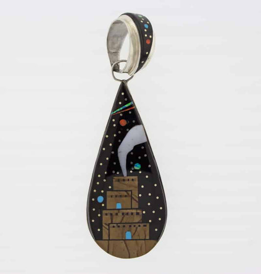 Reversible Multi-Color Inlay Pendant