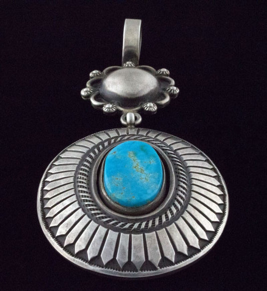 Natural Kingman Turquoise Pendant