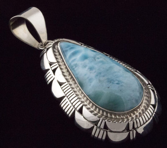 Natural Larimar Pendant