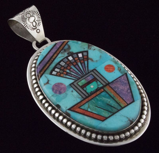 Multi-Color Micro Inlay Pendant