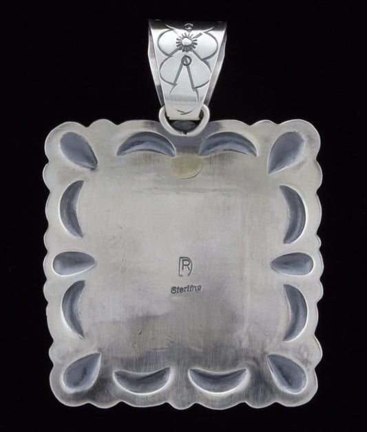 Pendentif en turquoise naturelle de Bisbee
