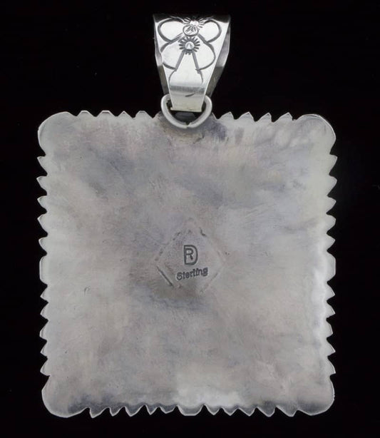 Pendentif en turquoise naturelle de Bisbee