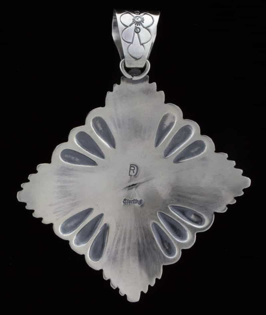 Pendentif en turquoise naturelle de Bisbee