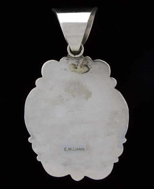 High Grade Natural Lone Mountain Turquoise Pendant