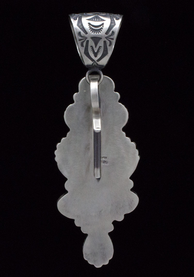 Natural Golden Hill Turquoise 7-Stone Pendant