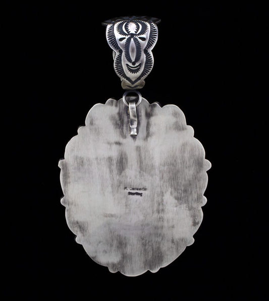 Weißes Büffel-Cluster-Pendant