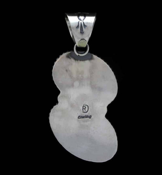 Pendentif double empilé en turquoise naturelle de Verde Valley