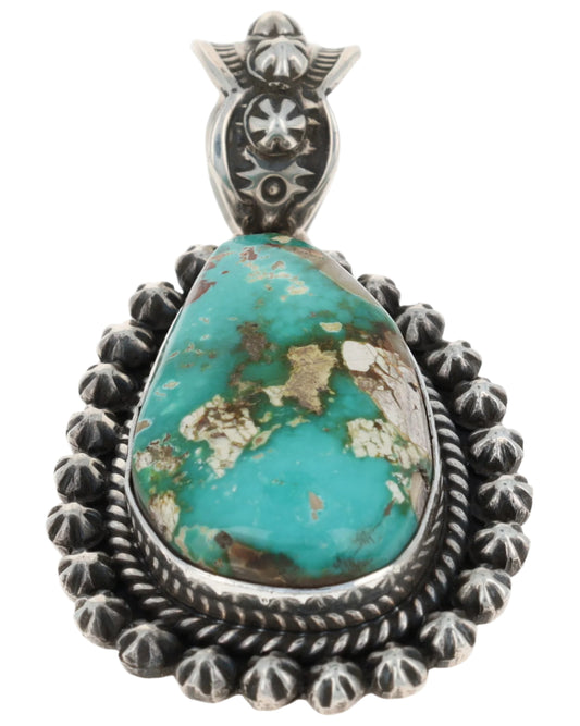 Natural Royston Turquoise Pendant