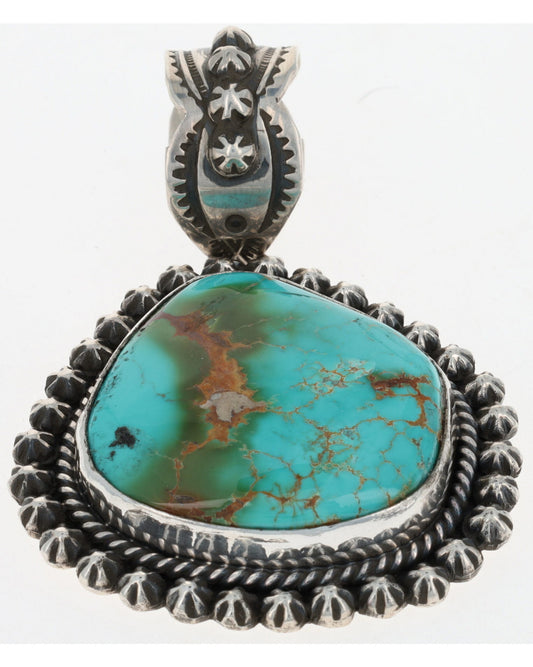 Natural Royston Turquoise Pendant
