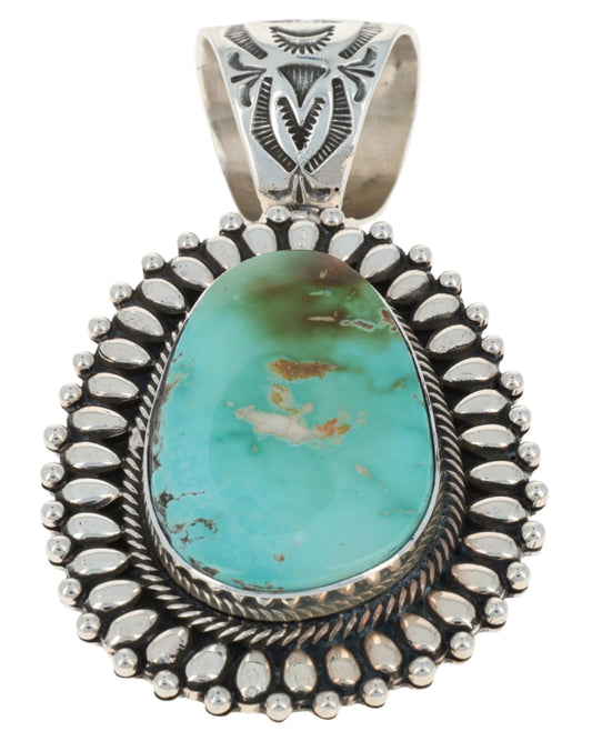 Natural Royston Turquoise Pendant