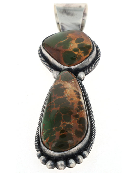 High Grade Natural Royston Turquoise Pendant