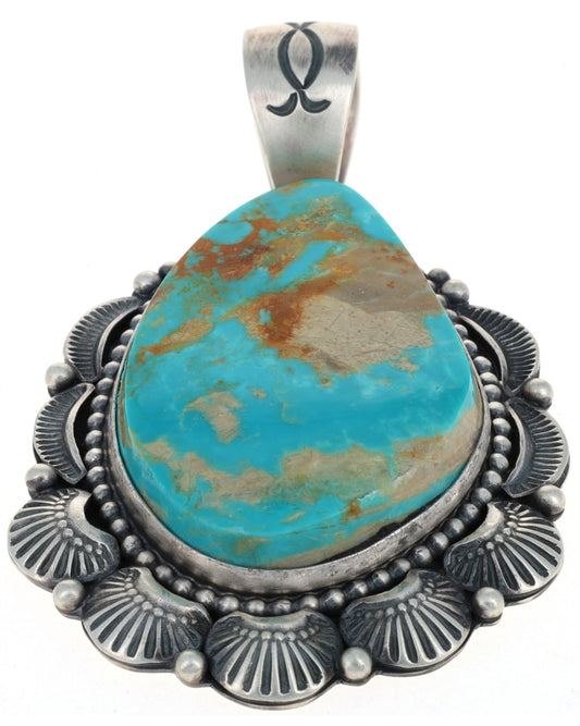 Natural Royston Turquoise Pendant