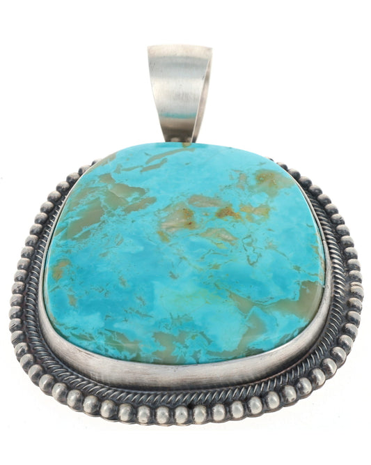 Natural Royston Turquoise Pendant