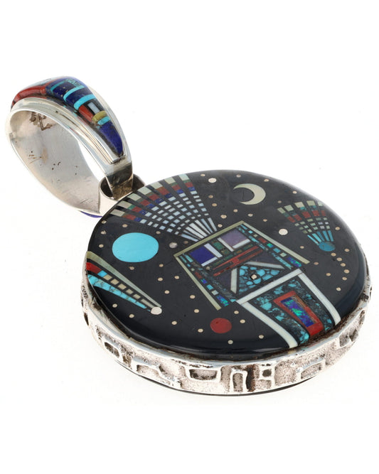 Two-Sided Micro Inlay Pendant