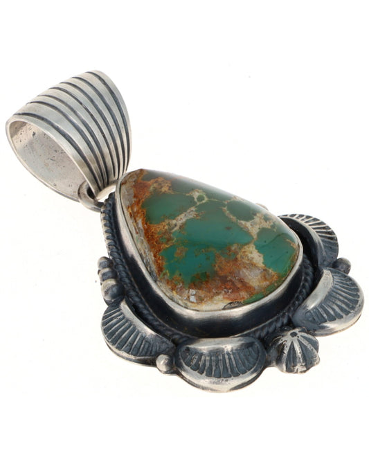 Natural Royston Turquoise Pendant