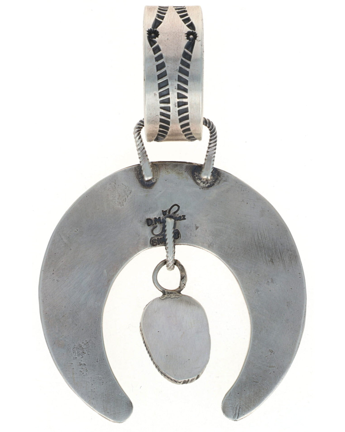 Sterling Silver Naja Pendant With Sonoran Gold Turquoise Dangle
