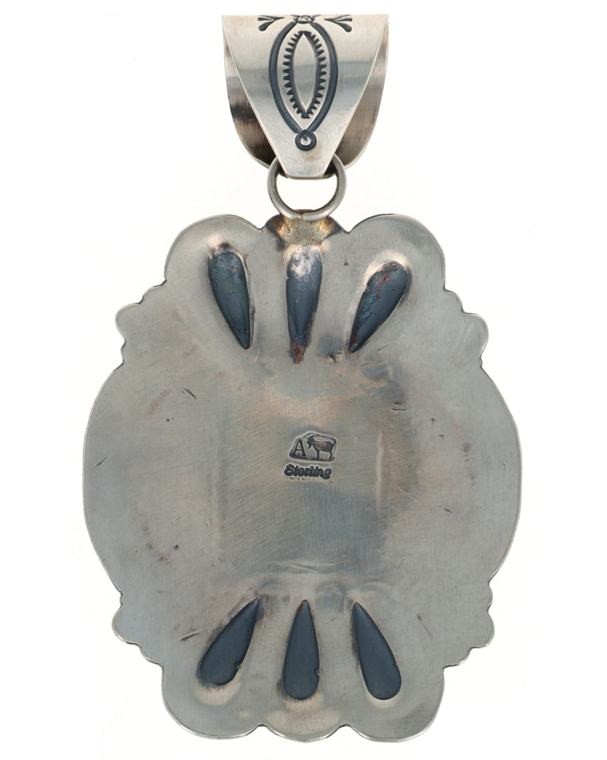 Natural Birdseye Kingman Turquoise Pendant