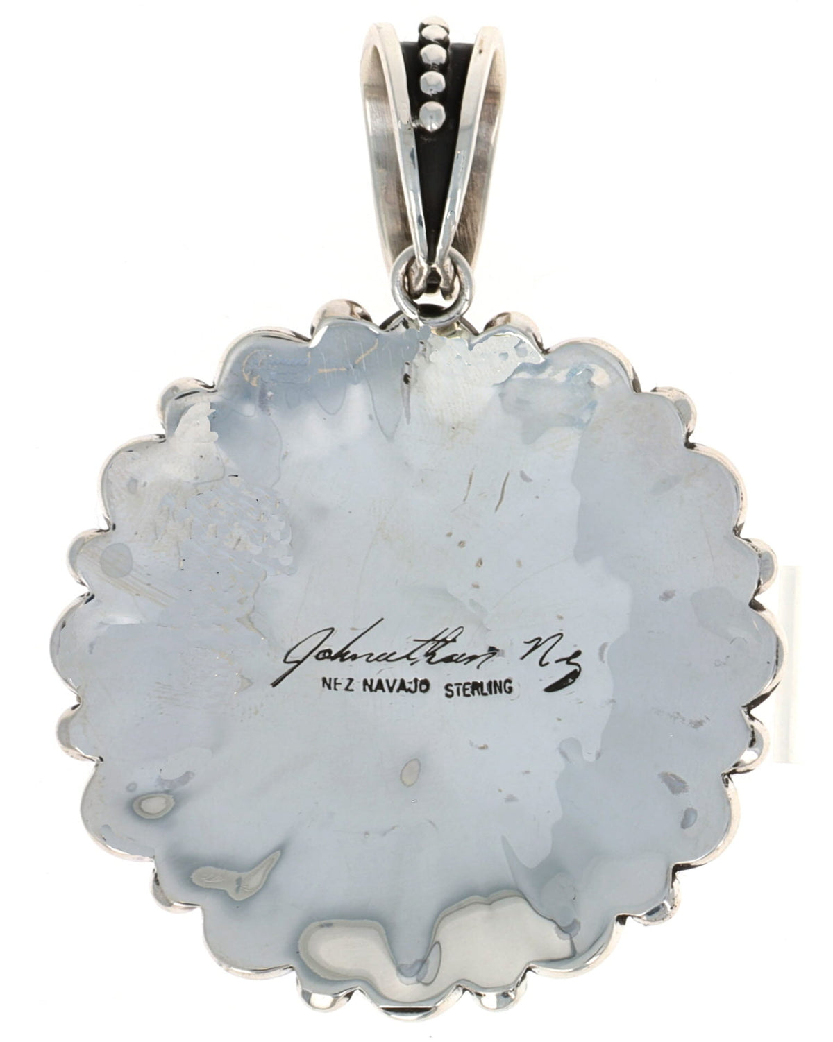 Natural Egyptian Turquoise Flower Pendant