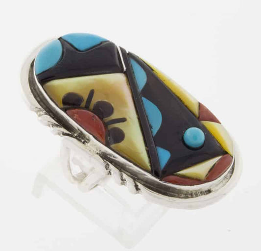 Multi-Stone Inlay Ring