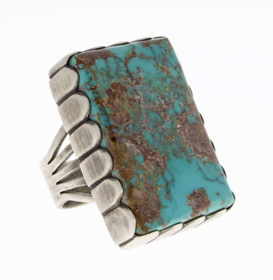High Grade Natural Royston Turquoise Ring