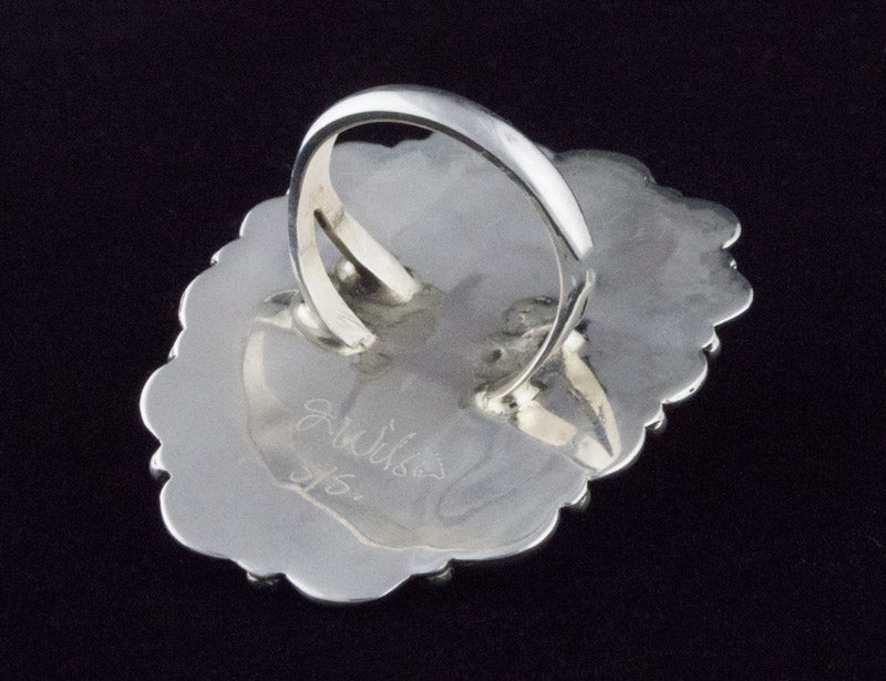 Natural Mediterranean Coral Cluster Ring