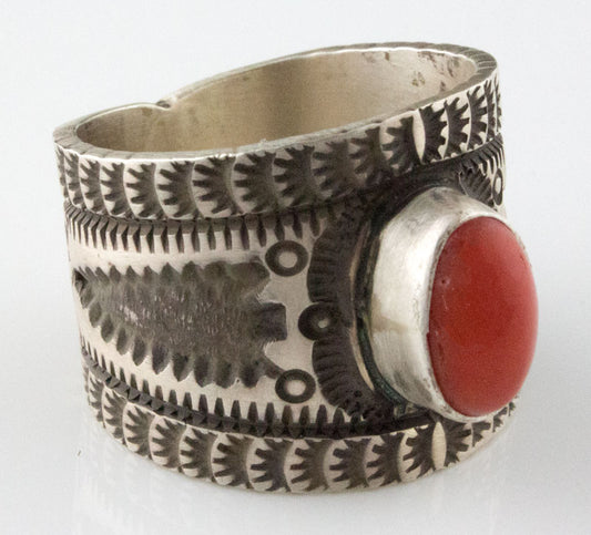 Natural Mediterranean Coral Ring