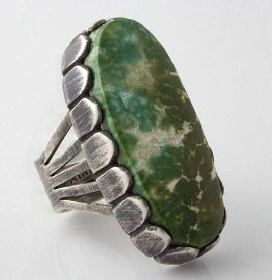 High Grade Natural Pilot Mountain Turquoise Ring