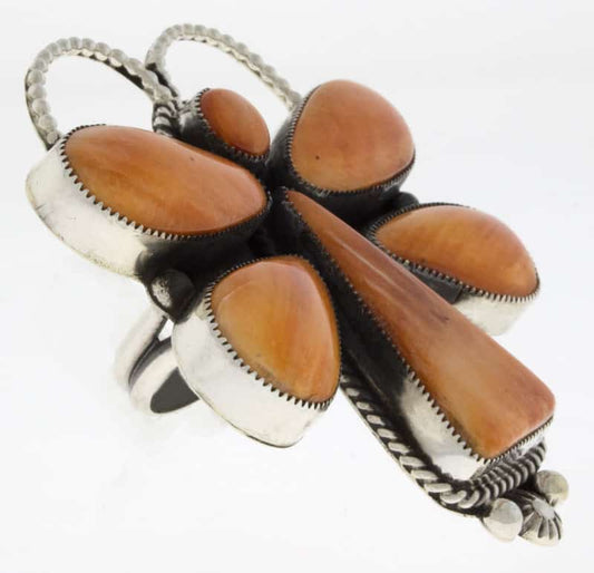 Orange Spiny Oyster Butterfly Ring