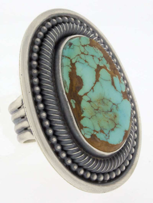 High Grade Natural Royston Turquoise Ring