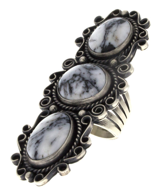 White Buffalo Statement Ring
