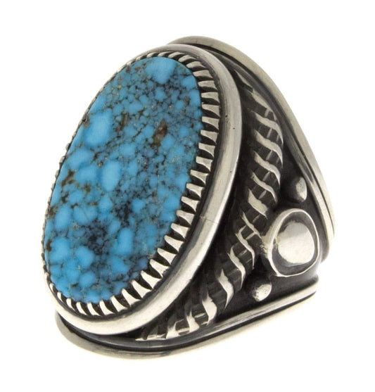 Bague en turquoise Kingman Birdseye naturelle
