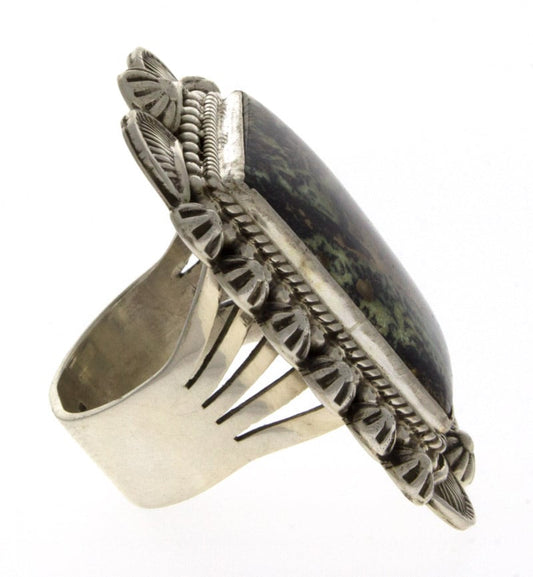 High Grade Natural Damele Turquoise Ring