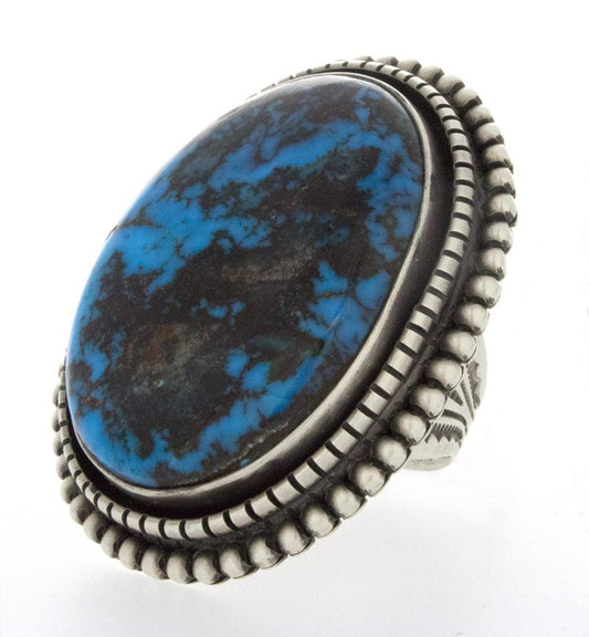 Natural Egyptian Turquoise Shadowbox Ring